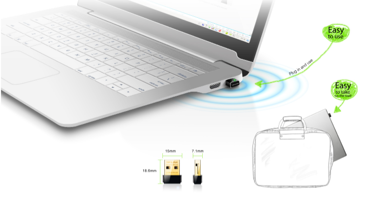 TP-LINK Maroc TL-WN725N Nano Adaptateur USB sans fil N 150 Mbps