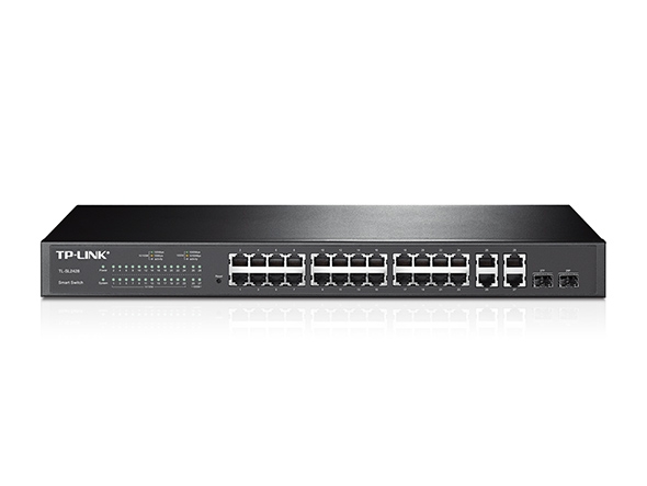 Smart Switch administrable 24 ports 10/100 Mbps + 4 ports Gigabit