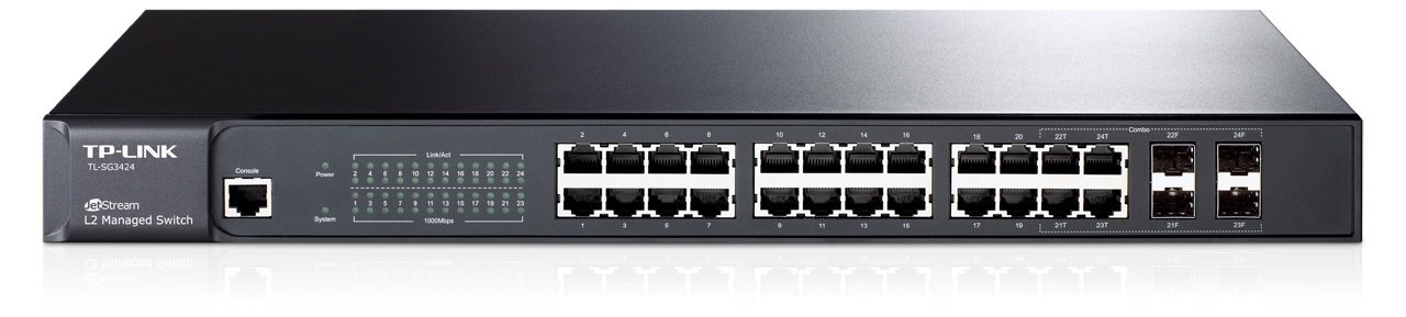 Switch JetStream™ administrable niveau 2 24 ports Gigabit