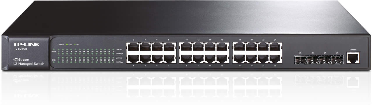 Switch JetStream™ administrable niveau 2 24 ports Gigabit